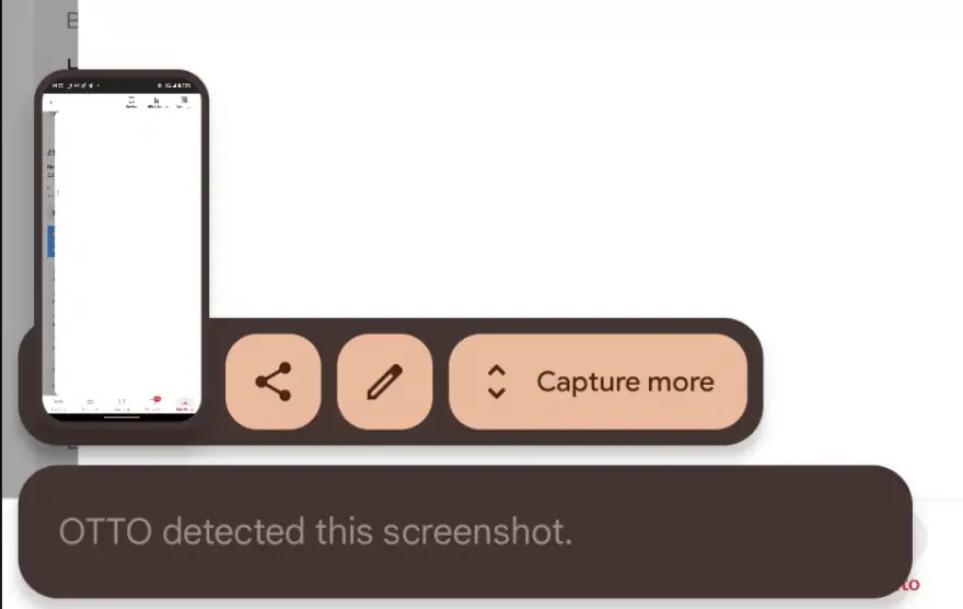 Avviso screenshot non autorizzato Android