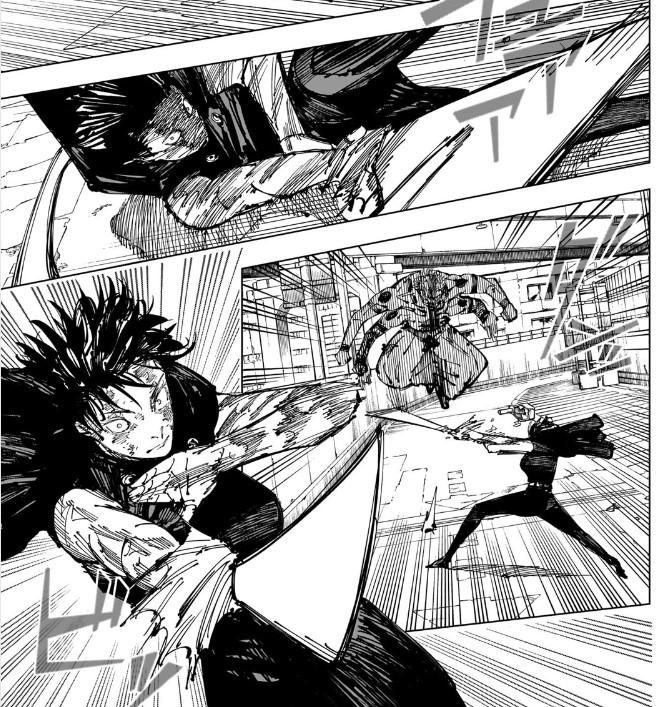 La battaglia tra Maki e Sukuna