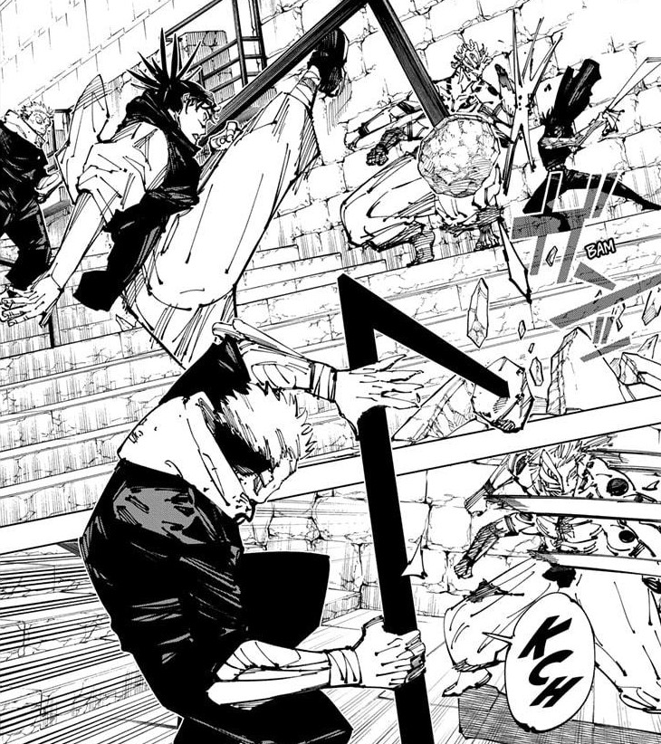 Yuji e Choso vs Sukuna