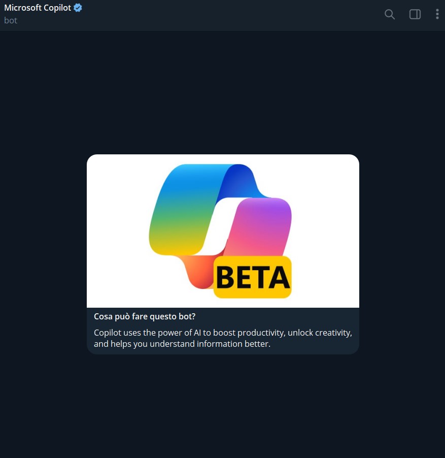 Copilot su Telegram