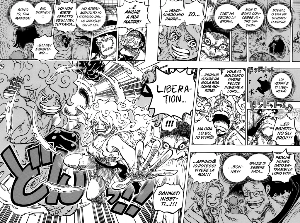 Bonney e Luffy colpiscono Saturn