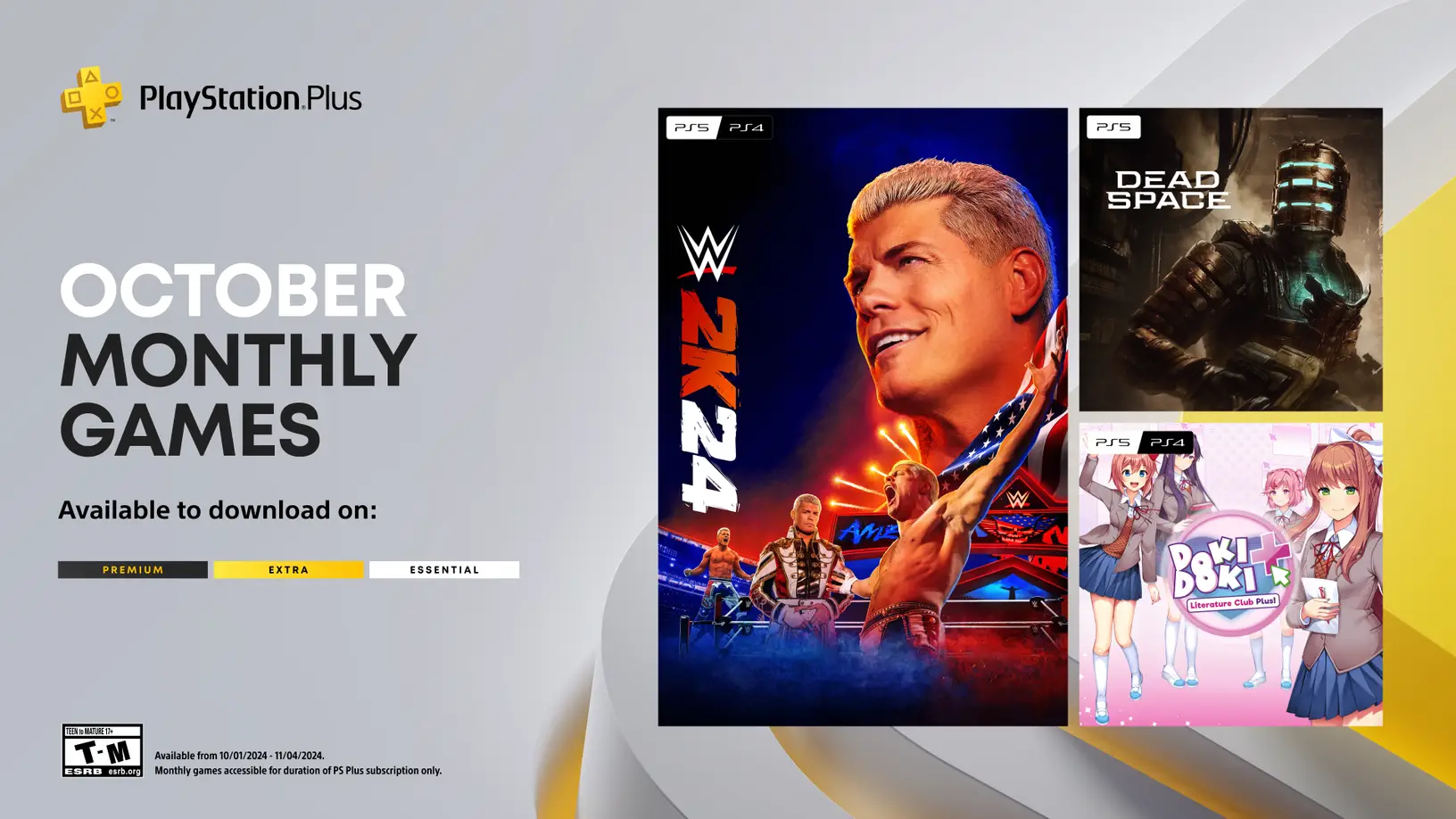Giochi PS Plus Ottobre 2024