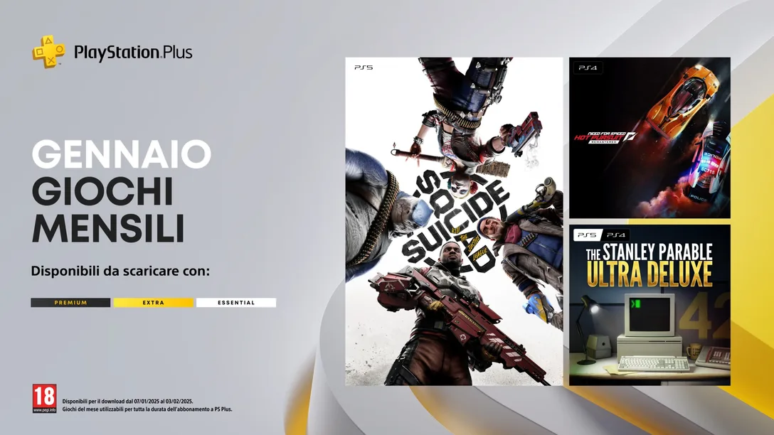 Giochi PSPlus gennaio 2025