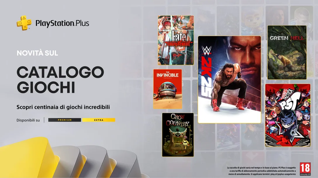 Giochi PS Plus Extra e Premium Settembre 2025