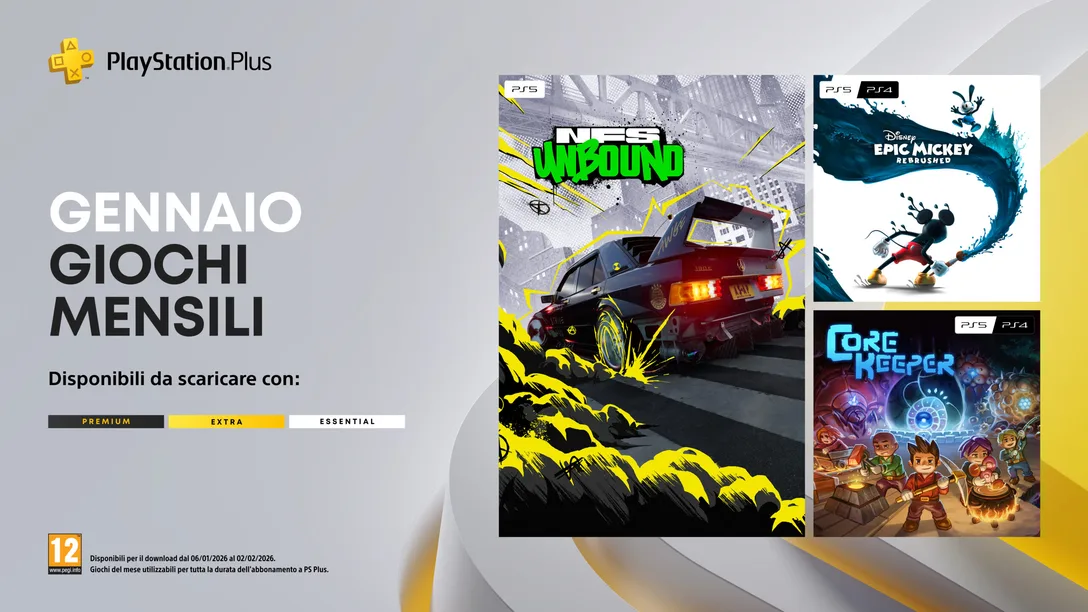 Giochi PS Plus Gennaio 2026