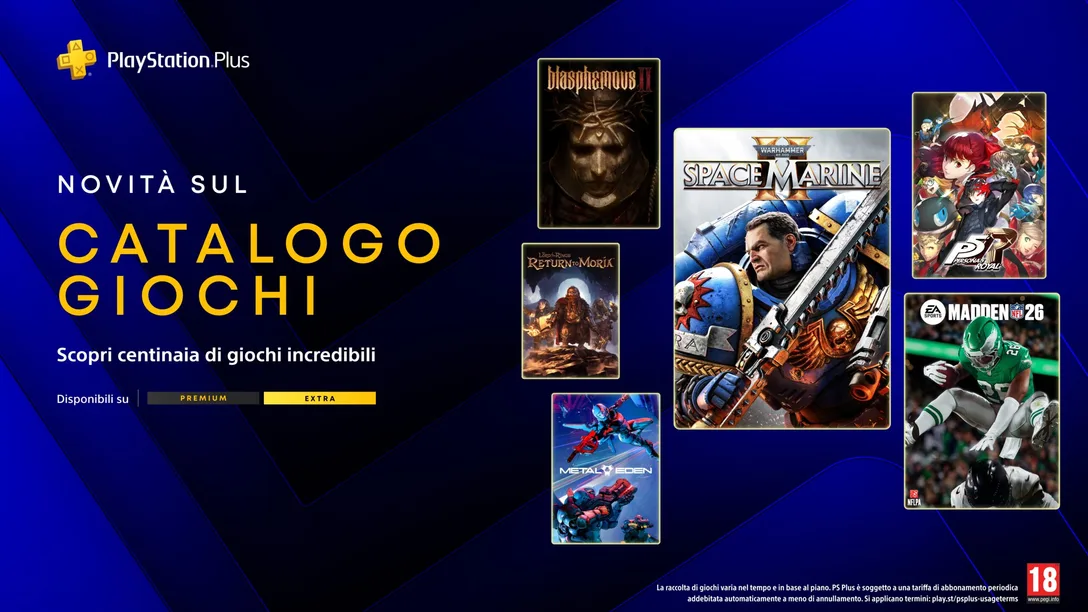 Giochi PSPlus Extra e Premium Marzo 2026