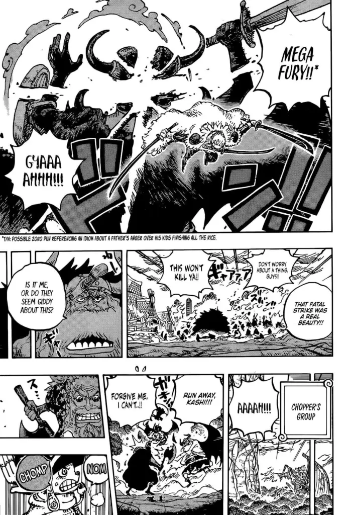 Zoro scatena un nuovo attacco