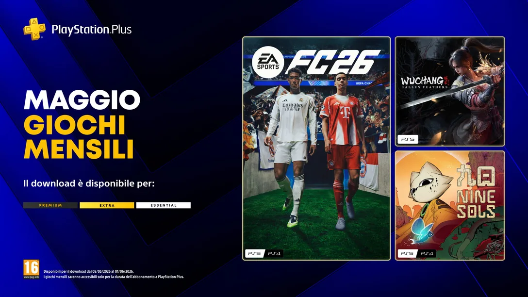 Giochi PS Plus Maggio 2026