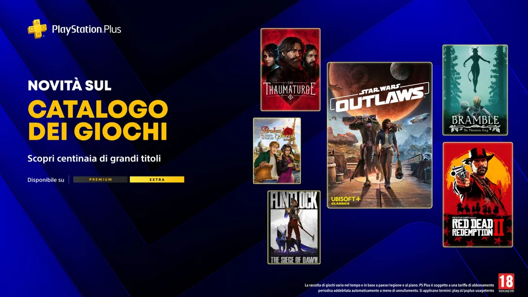 Giochi PSPlus Extra e Premium Maggio 2026