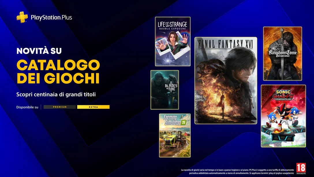 Giochi PS Plus Giugno 2026 - Extra e Premium