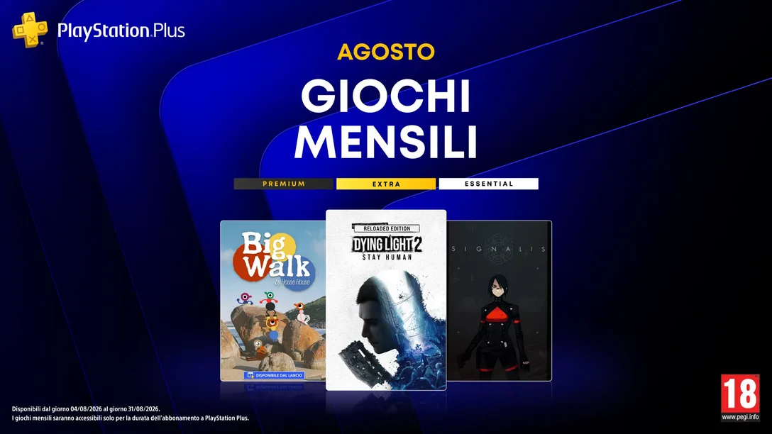 Giochi PSPlus Agosto 2026