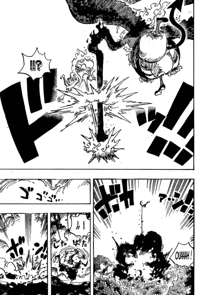 Imu e Luffy si affrontano