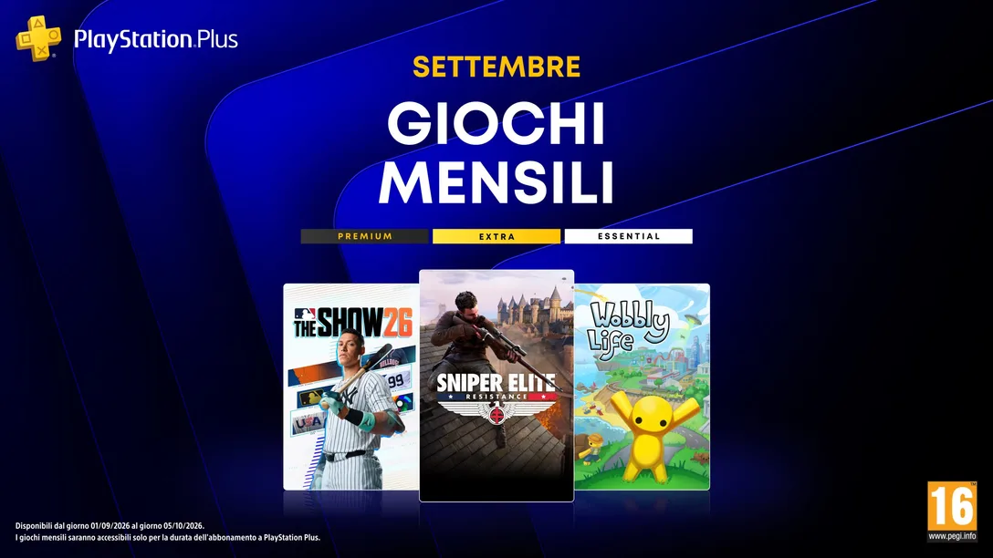 Giochi PSPlus Settembre 2026
