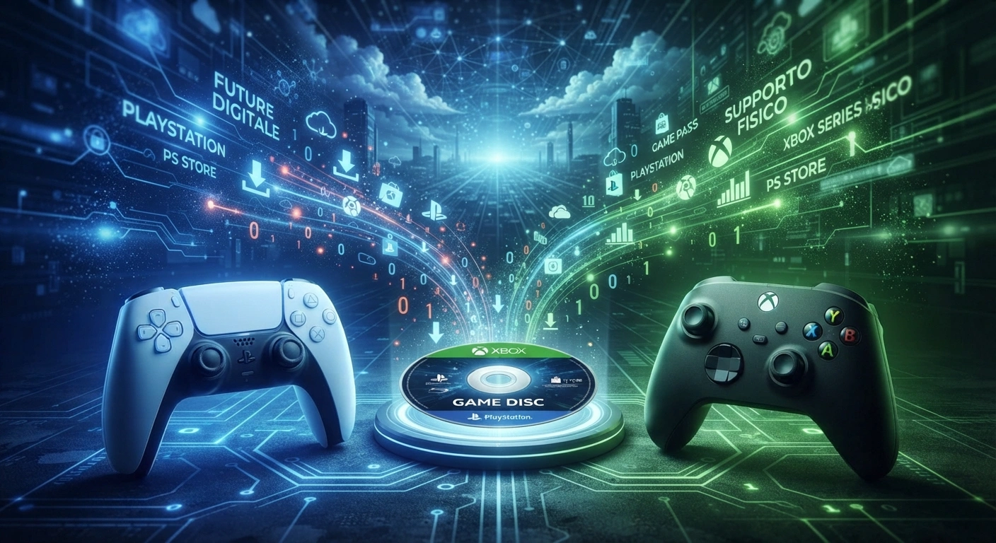 XBOX vs PlayStation per il formato fisico