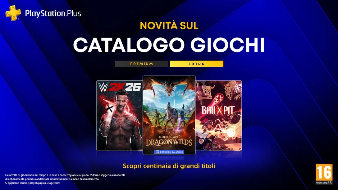 Giochi PSPlus Extra e Premium Settembre 2026