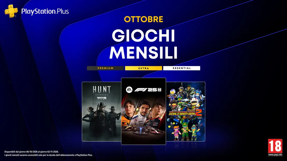 Giochi PSPlus Ottobre 2026