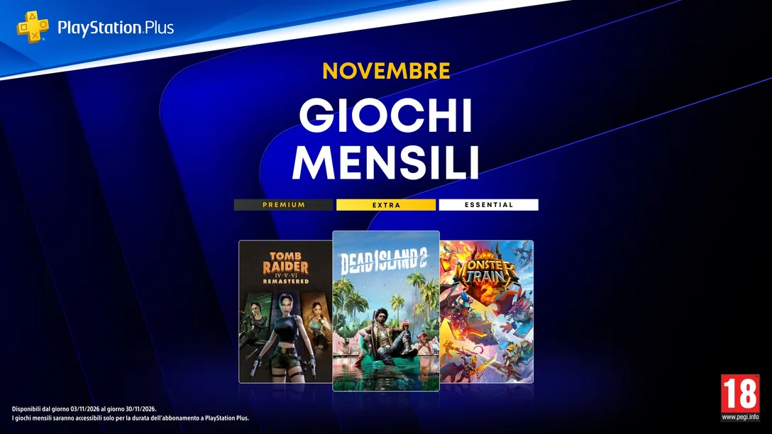 Giochi PS Plus Novembre 2026