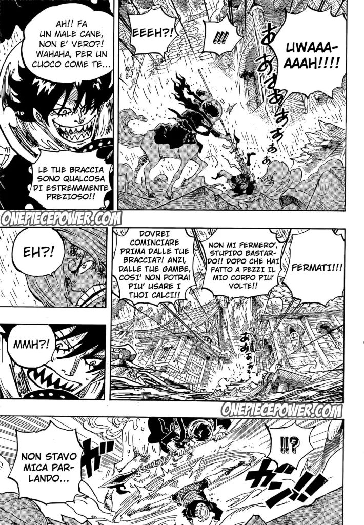 Sanji continua a combattere
