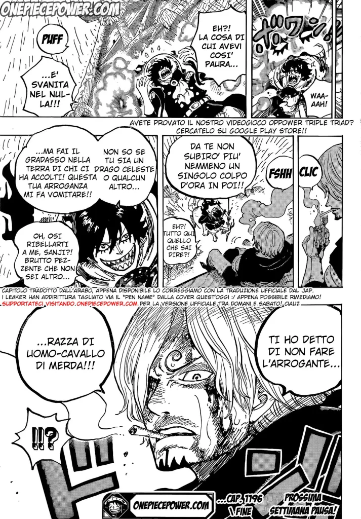 Sanji ha sconfitto la sua paura